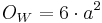 O_W=6\cdot a^2